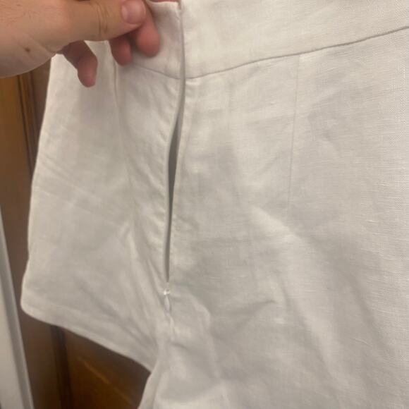 Three Graces Women's Linen Shorts White size 6 UMA European Linen White $377 NWT - Picture 11 of 14